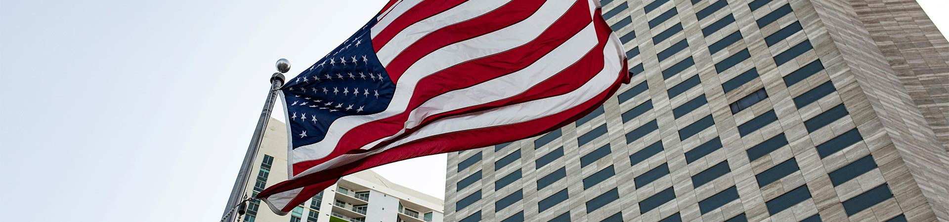 Raised USA Flag Raised USA Flag